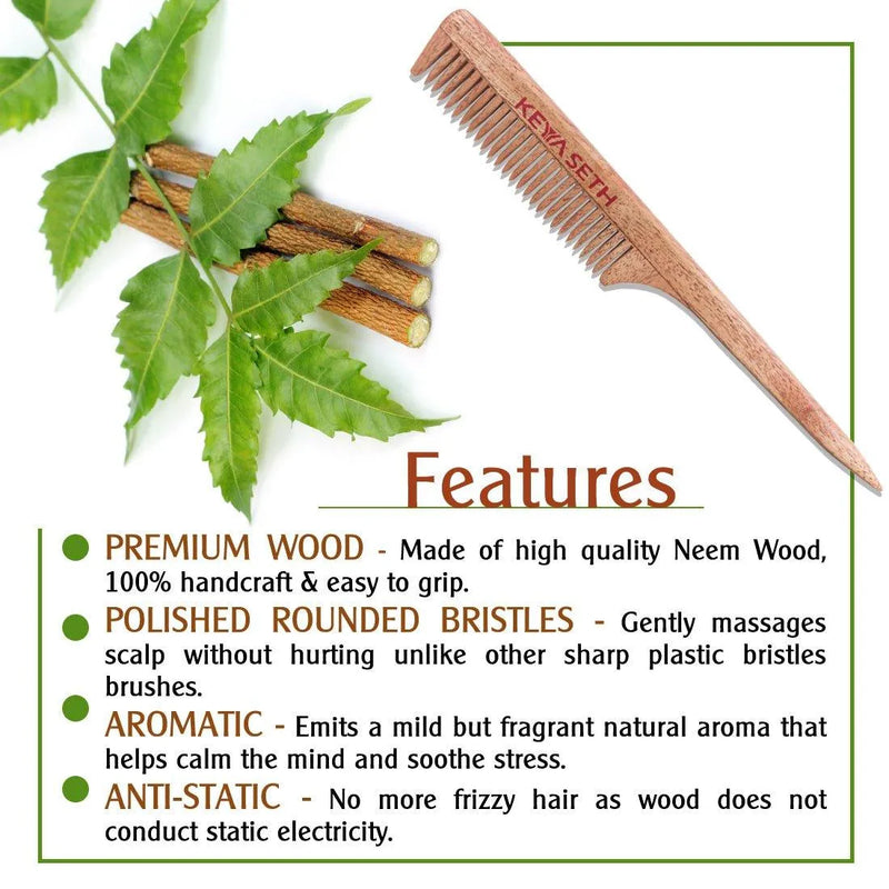 Neem wooden Tail Comb