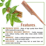 Neem wooden Tail Comb
