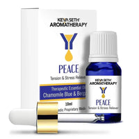 Peace - Tension & Stress Reliever- Natural Therapeutic Essential Oil Blend of Chamomile blue & Bergamot 10ml - Keya Seth Aromatherapy