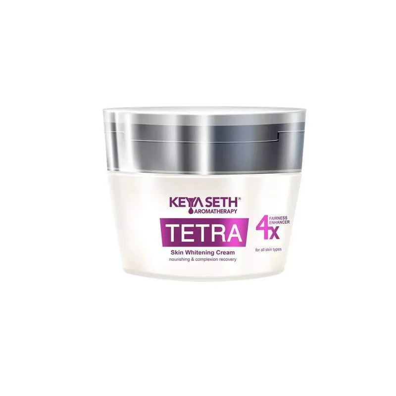 Tetra Skin Whitening Cream, Alpha Arbutin, Niacinamide, Vitamin C, Daisy Extract & Neroli for Radiant Glow & Luminous Complexion, Age Spots & Melasma - Keya Seth Aromatherapy