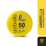 Umbrella Sunscreen Powder SPF 50 with PA+++ UV Protection, Sweat Resistant Formula, Makeup Setting & Finishing Loose Powder, Enriched with Micronized Zinc Oxide for Oily Skin