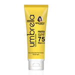 Umbrella Sunscreen Solution SPF 75 with PA+++ Long Lasting UV & Heat Protection Formula Oil Control Enriched Micronized Zinc Oxide 100ml